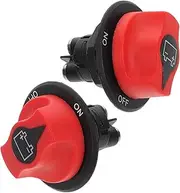 Vaguelly 2pcs Battery Power Switch On-Off Switch Race Rally Switches Cars Motorcycles Race Kill Battery -Off Car Switch Switches for Cars Brass