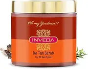 De Tan Scrub for Tan Free and Even Skin with Basil, Clove Oil, Sesame Seed Oil, and Lemon Peel Extracts for Clear & Smooth Skin, 100ml