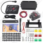 UTV Boat 6Gang Switch Panel Circuit Control Relay System Box Touch Control Panel (for: Mitsubishi)