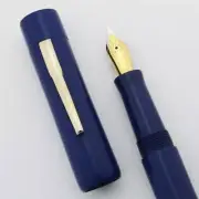 Ranga PSP Davenport Fountain Pen - Blue Prem. Ebonite, JoWo #6 Nibs (New in Box)