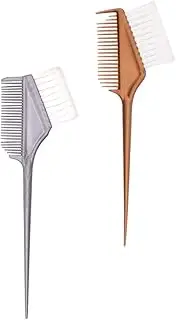 BATHVEVE 2Pcs Hair Dye Applicator Long Tail Comb and Tint Brush for Easy Hair Coloring for Salon Spa Home Dyeing Durable and Reusable and Colors Included