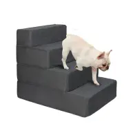 PaWz Dog Stairs Ramp Portable Climbing Washable Removable Cover 4 Steps Large