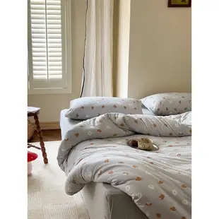 Little Bed小床-萊卡運動棉雙人床組 狗狗圖案 ins風 寢具 被套 床包 工廠直營店面