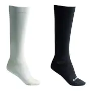 ExOfficio Womens Travel Compression Socks 4 Pair Total Ivory/Black S/M 5-7.5 New