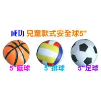 在飛比找蝦皮購物優惠-成功兒童軟式安全球5吋(大)(籃球足球排球)軟軟球復健球5藍