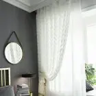 Curtain Fine Workmanship Versatile Embroidery White Sheer Curtains Lightweight