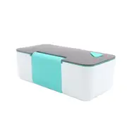 2Pcs Portable Eco-Friendly Leakproof Bento Box Microwave Oven Bento Lunch Box Outdoor School Office Food Storage Containers