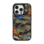 iPhone 16 Pro Impact Ring Stand Case MagSafe Compatible Camo Over - Olive Mix