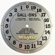 Pair of Wayne 851 853 Clock Pump Faces (PF129)
