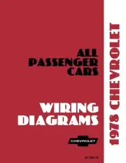 1978 Chevy Car Wiring Diagrams - 11x26 inch Foldouts
