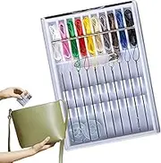 Needle and Thread Kit - 10 Colors Pre Threaded Family Repair Sewing Supplies,Quilting Tool Accessories with Pin Button for College Dorm Room