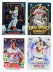 Gunnar Henderson RC Lot (8) – Topps Chrome, Bowman, Inserts & Debut Rookie