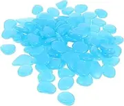 ANDRESLAD 300Pcs Luminous Pebbles for Fish Tank Decoration Glow The Dark Aquarium Stones Garden Luminous Stones Safe for Enhance Nighttime Aesthetics