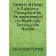 Elements of Design in Experience Management for Re-engineering of the Health-care Services in the Hospital