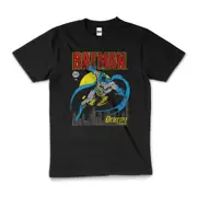 Batman Dark Knight DC Comics Superhero Cotton T-Shirt Unisex Tee Black