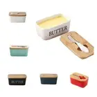 High-quality Butter Dish Cans with Lid Porcelain Butter Holder Fridge