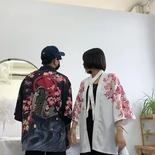 日式和服外套和風七分袖防曬衣男女道袍