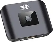 8k Hd Multimedia Interface Switcher with 48gbps Speed, Portable Design for Seamless TV Connectivity, Supports High-Definition Media Streaming and Multi-Device Compatibility