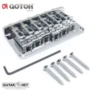 NEW Gotoh GTC12 12-String Non-Tremolo Guitar Bridge Fixed Hardtail 10.5mm CHROME