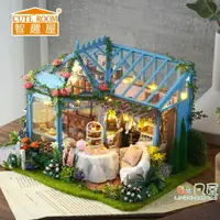在飛比找樂天市場購物網優惠-DIY小屋 新品diy小屋薔薇庭園茶屋手工製作小房子模型玩具
