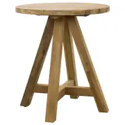 Jalta 80cm Round Reclaimed Teak Bar Table