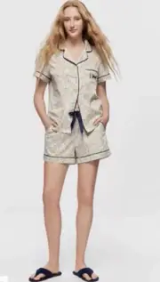 BNWT PETER ALEXANDER LADIES DITSY FLORAL SHORTIE PYJAMA SET SIZE XL