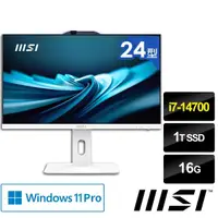 在飛比找momo購物網優惠-【MSI 微星】24型 i7 液晶電腦(PRO AP242P