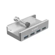 Orico Aluminum Alloy 4 Port USB 3.0 Clip Type Hub - Silver [ORICO-MH4PU-SV-BP]