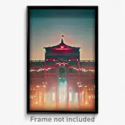 Pixel Art Poster - Humongous Canton (8 Bit Psychedelic Trippy Video Game Print)