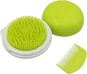 Toyvian Light Green Pet Grooming Tool Multifunctional Massage Comb for Hair Removal Bathing for Dogs Cats Reduces Shedding Eliminates Dirt