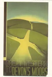 (10725) Postcard Trains Great Western to Devon Moors REPRODUCTION