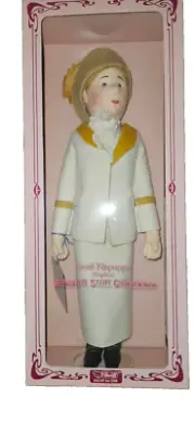 Steiff Felt Doll 18" Tennis Lady Betty, Replica LE of 3000, Made in Germany