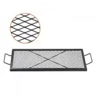 Portable Heavy Duty Steel Fire Pit Grill Grate Rectangle BBQ Cooking Grid