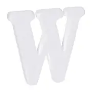 Foam Letters W Letter EPS White Polystyrene Letter Foam 100mm/4 Inch