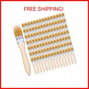 100 Pcs 1 Inch Chip Paint Brushes Bulk, Small Paint Brush Brick Stain Paintbrush
