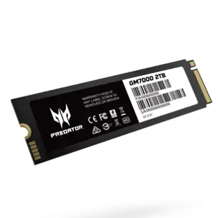 宏碁 Acer Predator GM7000 M.2 PCIe 4.0 2TB SSD 固態硬碟 (HD-AGM702T) 香港行貨