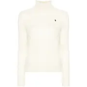 [Ralph Lauren] Ralph Lauren Polo Pony-embroidered Sweater XS WHITE