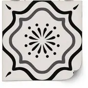 [Namly Design] Tiles Sticker - Decorative Black and White / 24 pcs