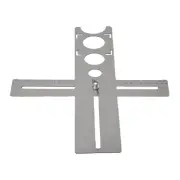 Versatile Ceramic Tile Hole Locator Ruler with Flexible Punching Sizes