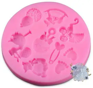 心動小羊^^DIY手工皂工具矽膠模具肥皂香皂模型矽膠皂模巧克力模彌月娃娃車木馬送子鳥翻糖模翻糖、香磚、迷你皂模