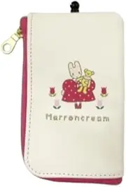 [マリモクラフト] Marimo Craft SRTZ-166 Key & Path Pouch, Flower, Maroon Cream (W x H x H): 3.0 x 4.9 inches (75 x 125 mm)