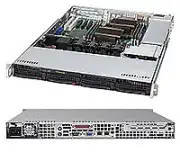 Supermicro 815TQ-563CB - Intel C602 - LGA 2011 (Socket R) - E5-2600