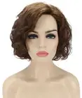 Brigitte - Wavy Kanekalon Synthetic Fiber Full Wig, 5 - 9 in, Light Brown