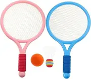 Mipcase 1 Set Badminton Racket Set Outdoor Sports Tool for Balls Compact Durable Design for for Family Fun Skill Development Random Colors Random Color
