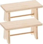 Realistic Wooden Mini House Table Miniature Tea Set for Craft Projects Decorative Miniature Furniture
