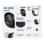 TP-Link Tapo 2K Outdoor Pan/Tilt Security Wi-Fi Camera