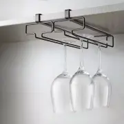 Storage Shelf Organizer Cup Hanger Wine Glass Rack Stemware Holder Hanging Rack