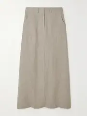 [Faithfull] Faithfull - + Net Sustain Amreli Linen Maxi Skirt - Neutral - small small Neutrals