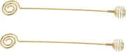 HEALEEP 2Pcs Stainless Steel Honey Dippers Versatile Honey and Syrup Servers for Jars Reusable Coffee Stir Sticks for Tea and Cocktails Kitchen Essential