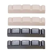 2 Pcs String Slotted Nuts for 4 Strings Electric Bass Guitar Accessory